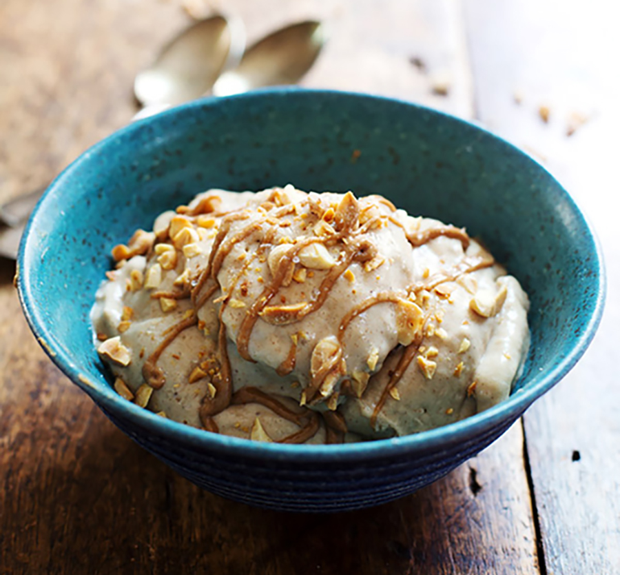 peanut butter banana "ice cream" recipe